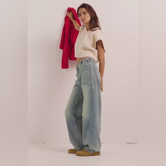 Free people We The Free Palmer Cuffed Jeans size 27 - Picture 4 of 5